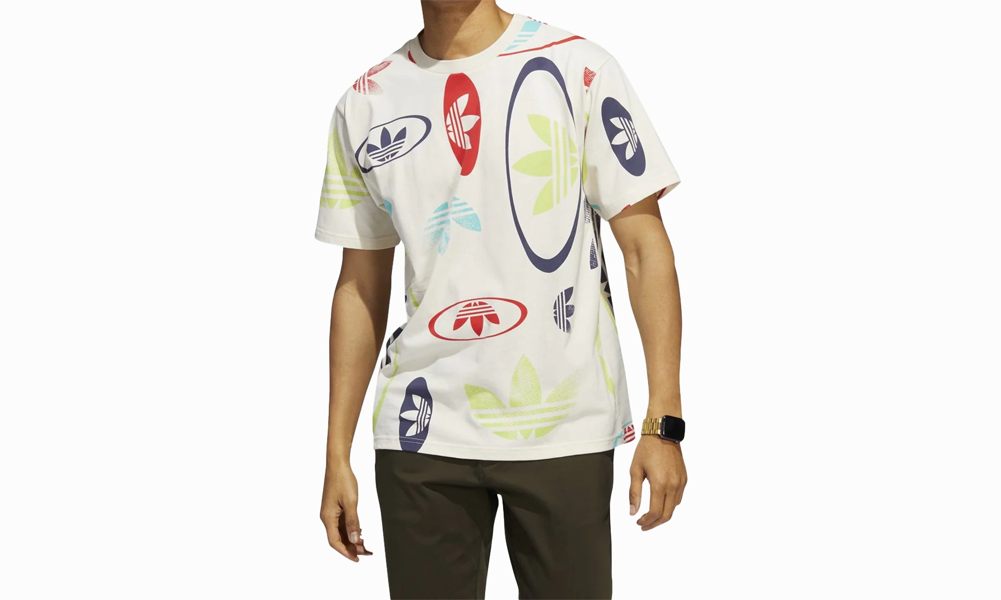 DurableSeams All-Over Print Tee "Wonder White Multi Color"