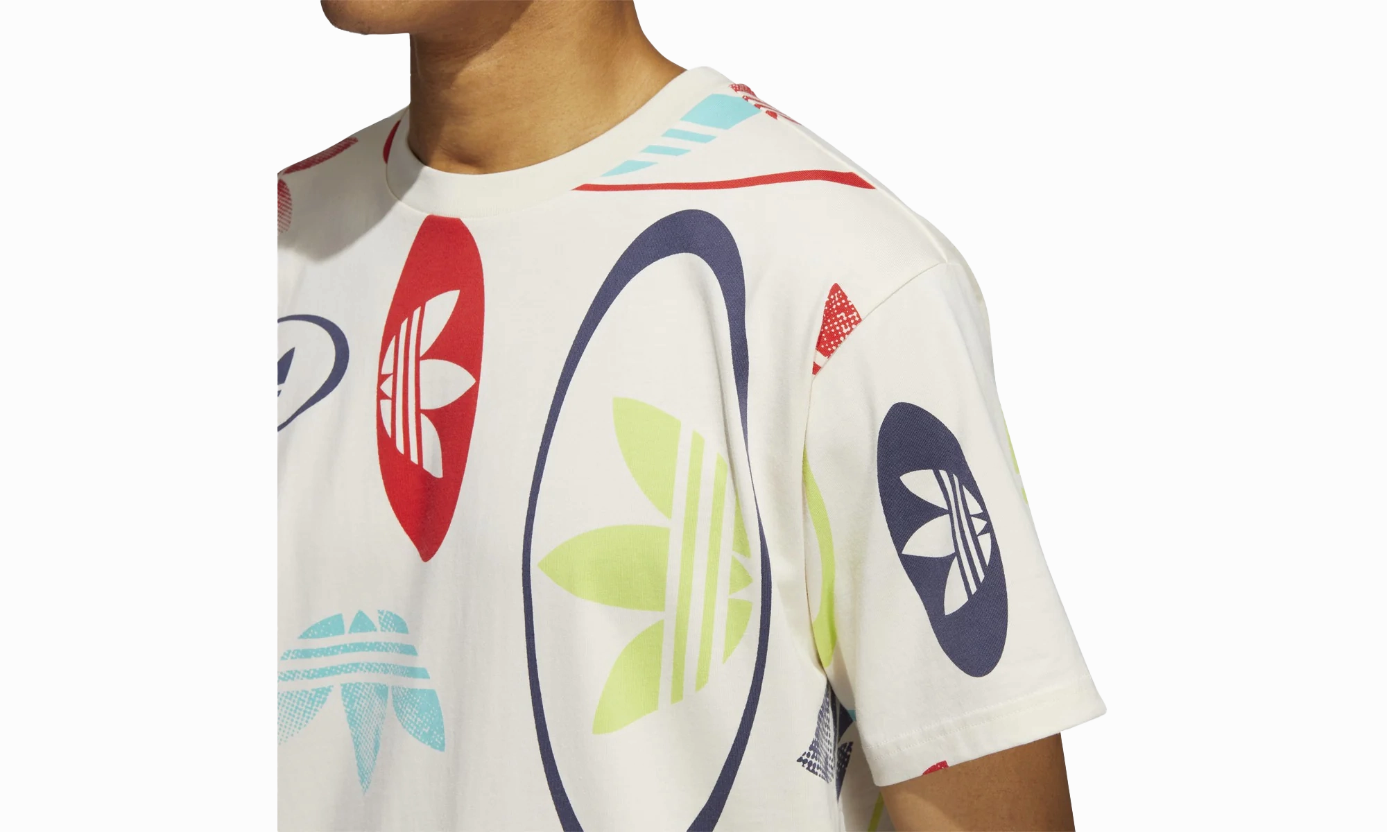 All-Over Print Tee "Wonder White Multi Color" Ergonomic Pattern