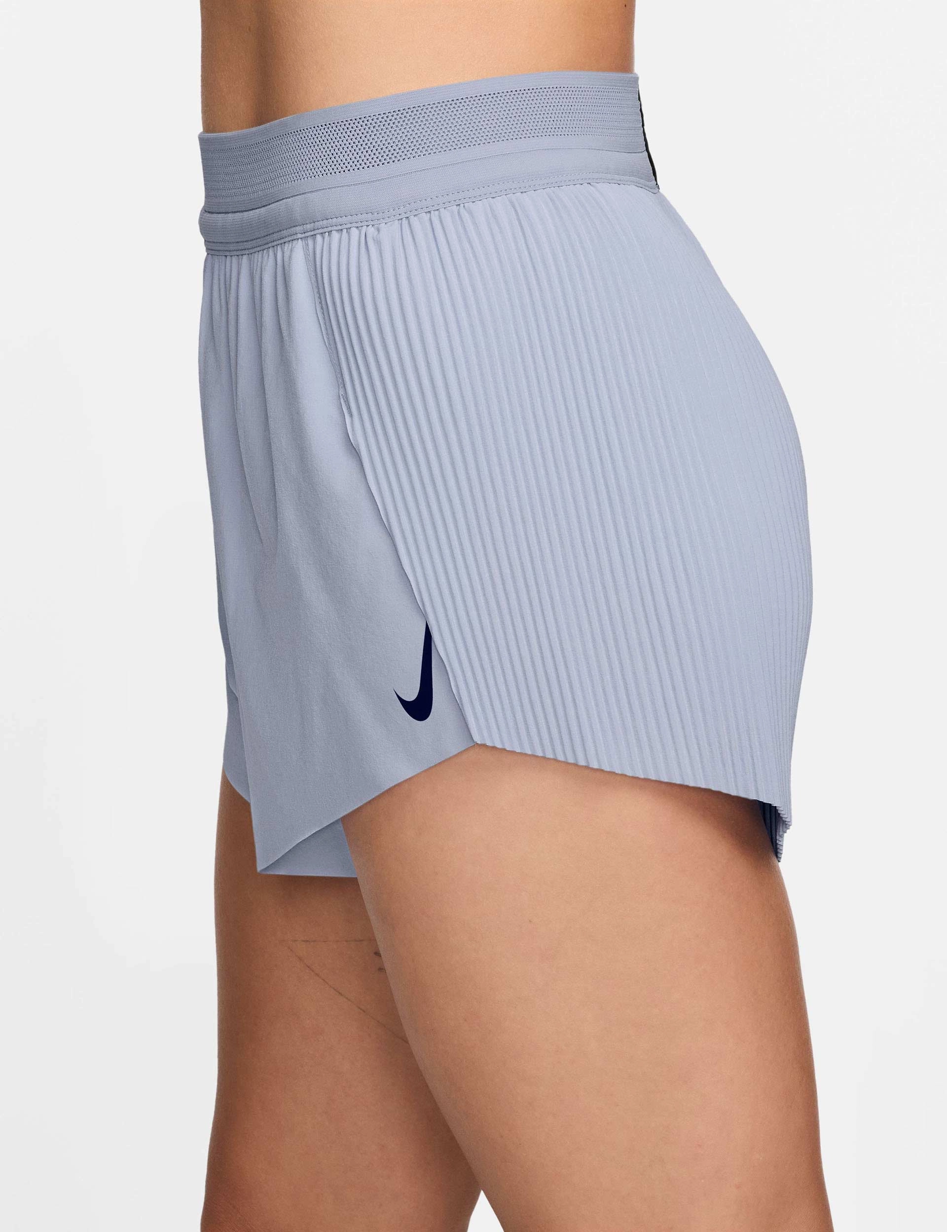 AeroSwift Dri-FIT ADV 3" Running Shorts - Ghost/Blue Void Tear Resistant Fabric Blazer