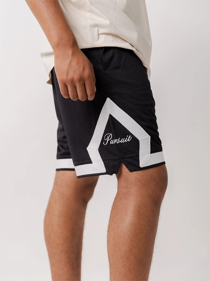 Game Day Shorts in Black Gentle On Skin Flatlock stitching