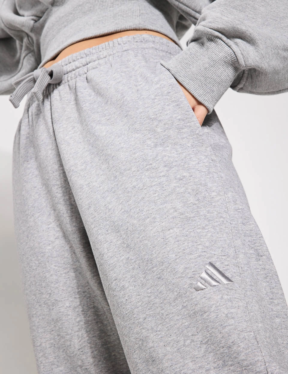 ALL SZN Fleece Loose Joggers - Medium Grey Heather FlatlockStitching