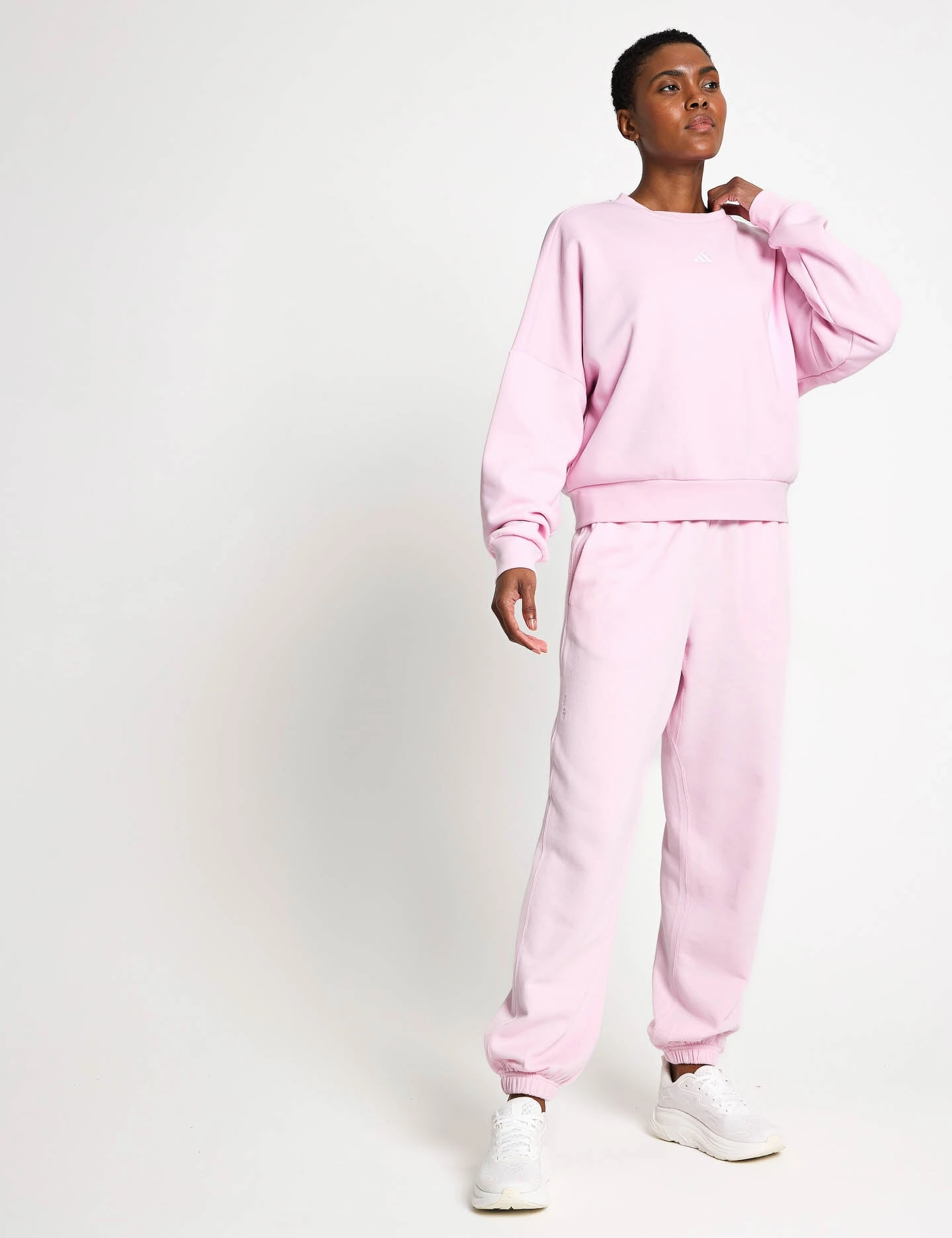Abrasion Free Zippers ALL SZN French Terry Loose Joggers - Clear Pink