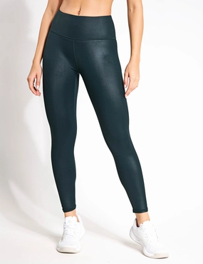 Four Way Stretch Fabric Neutral Fit Zephyr Legging - Army High Shine