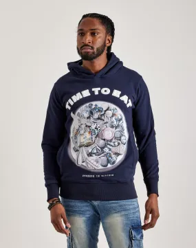 Streetz Iz Watchin Time To Eat Hoodie Cozy Vibe DoubleLayered Collar