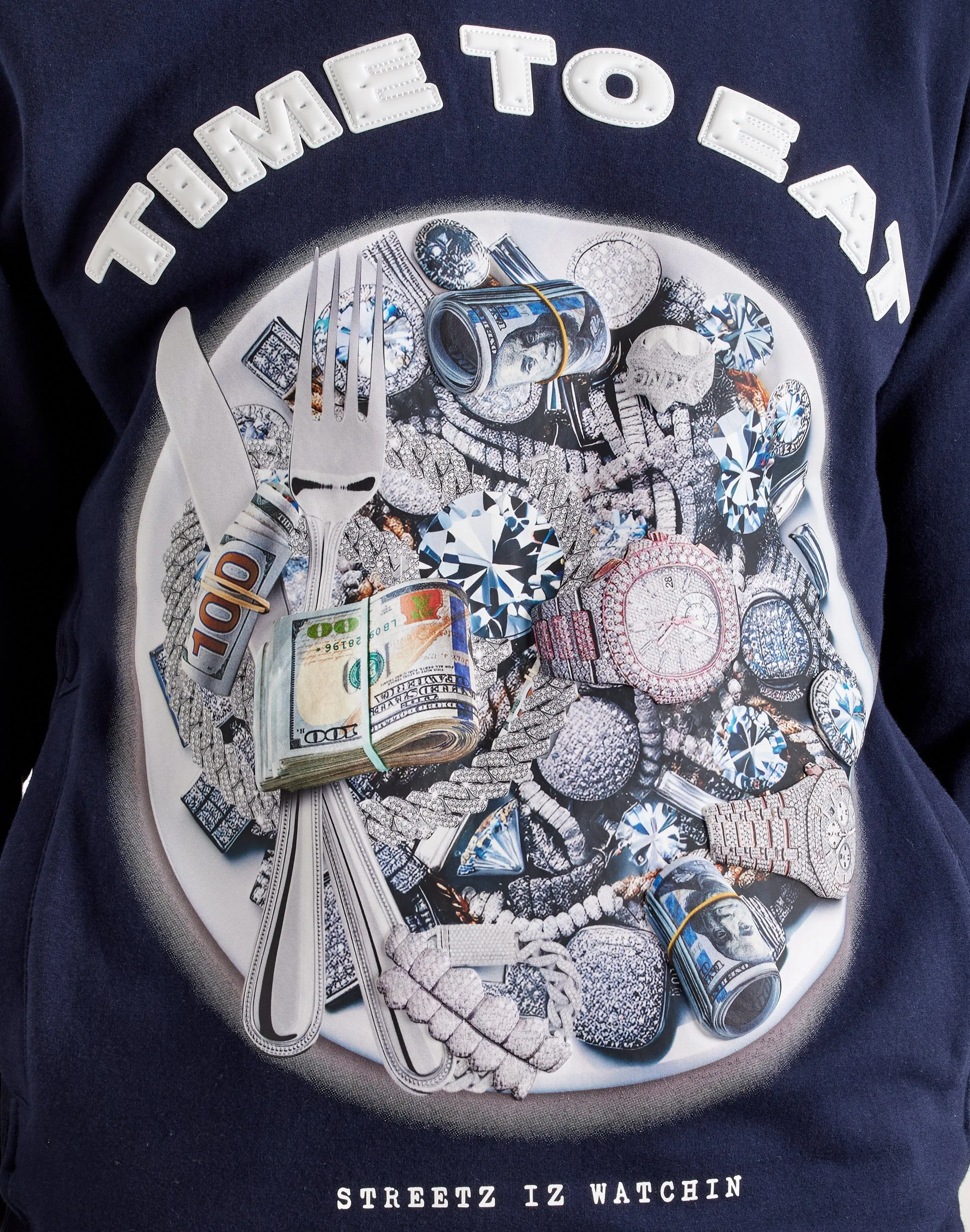 StretchFree Streetz Iz Watchin Time To Eat Hoodie