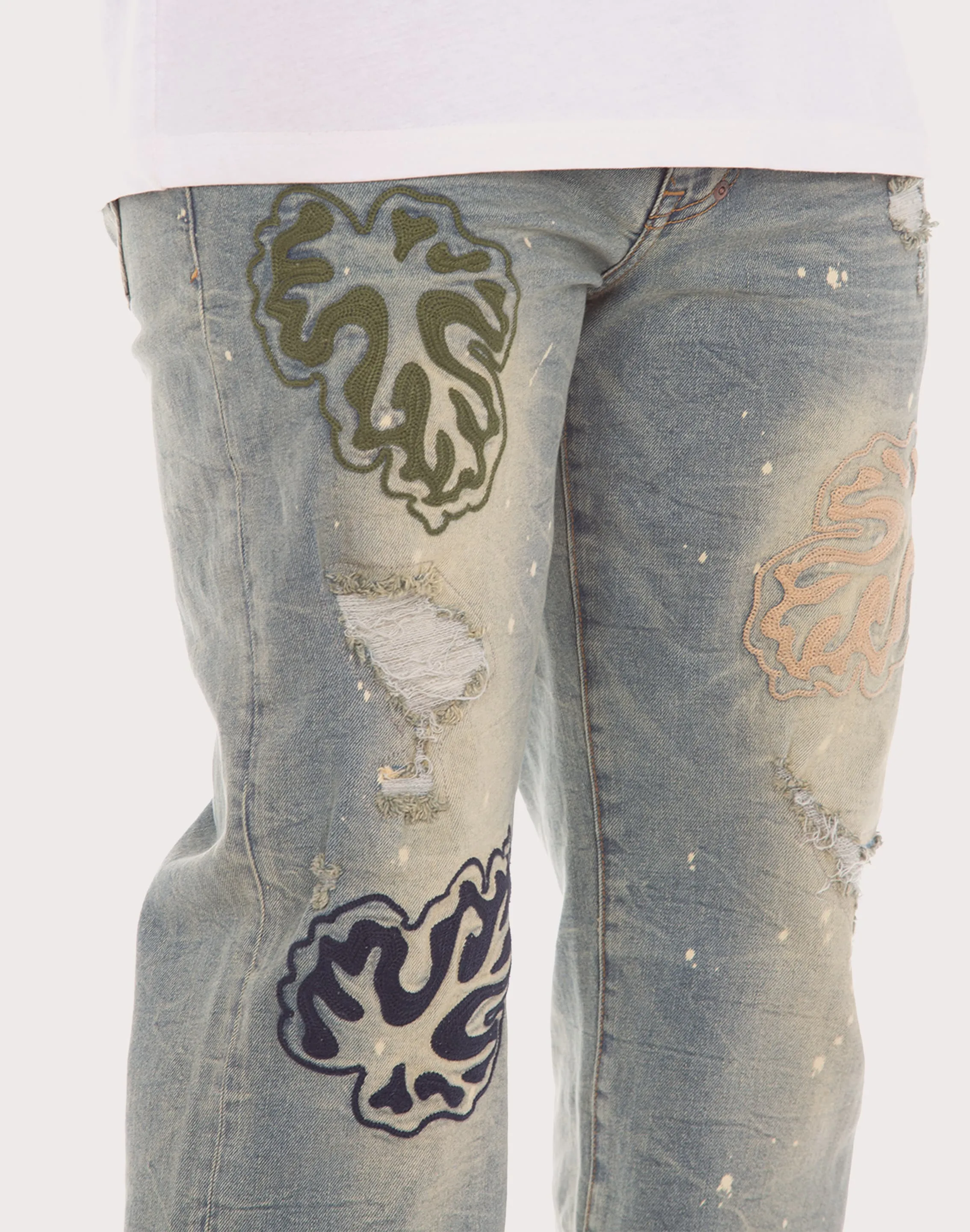 Akoo Monk Straight Fit Coral Reef Jean Thick Fiber
