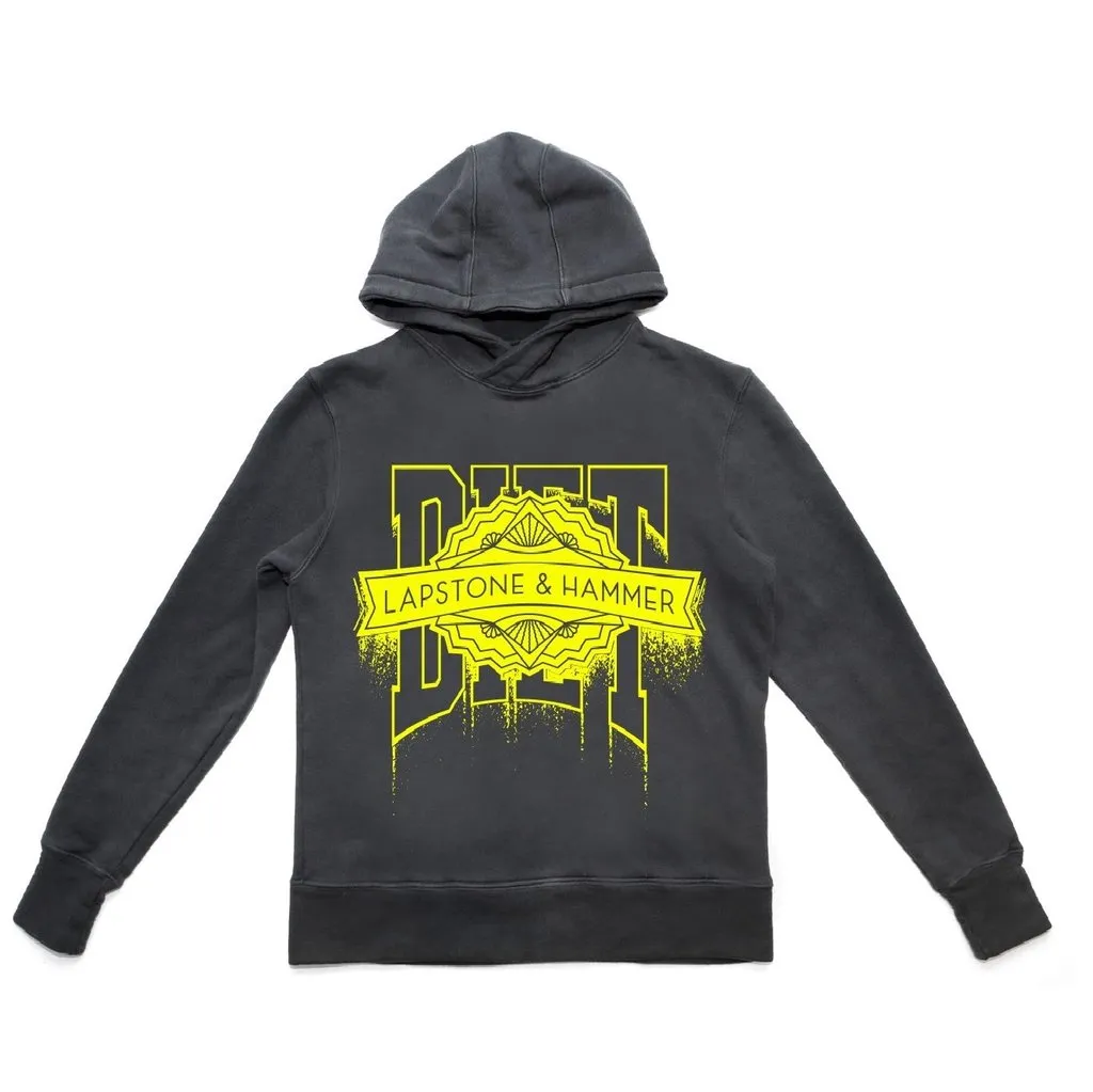 Ice Fit Free Shape LAPSTONE X DIET STARTS MONDAY HOODIE - BLACK*