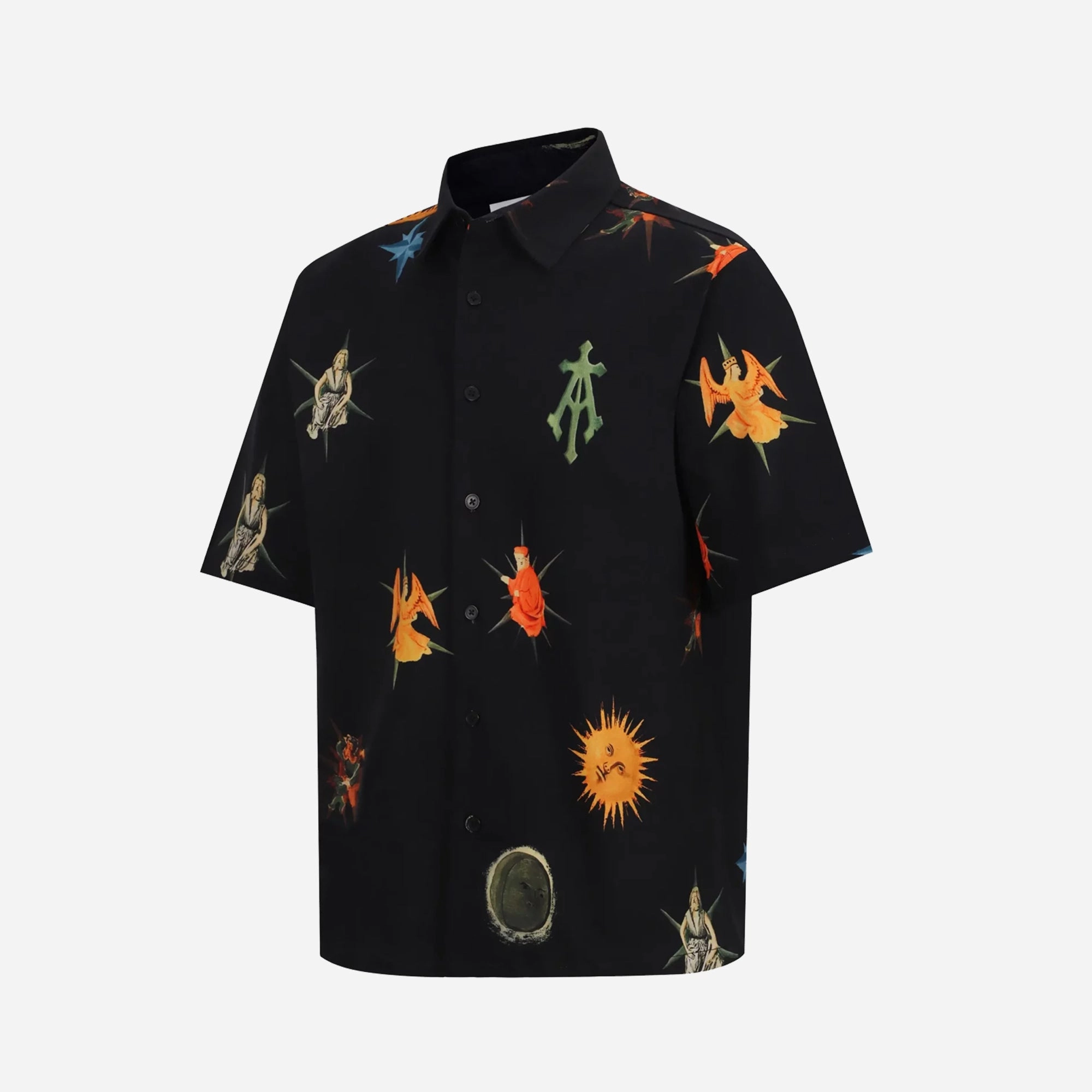Body Free Colorfast Dye ALMOST GODS | ALCHEMICAL SYMBOL SHIRT { BLACK
