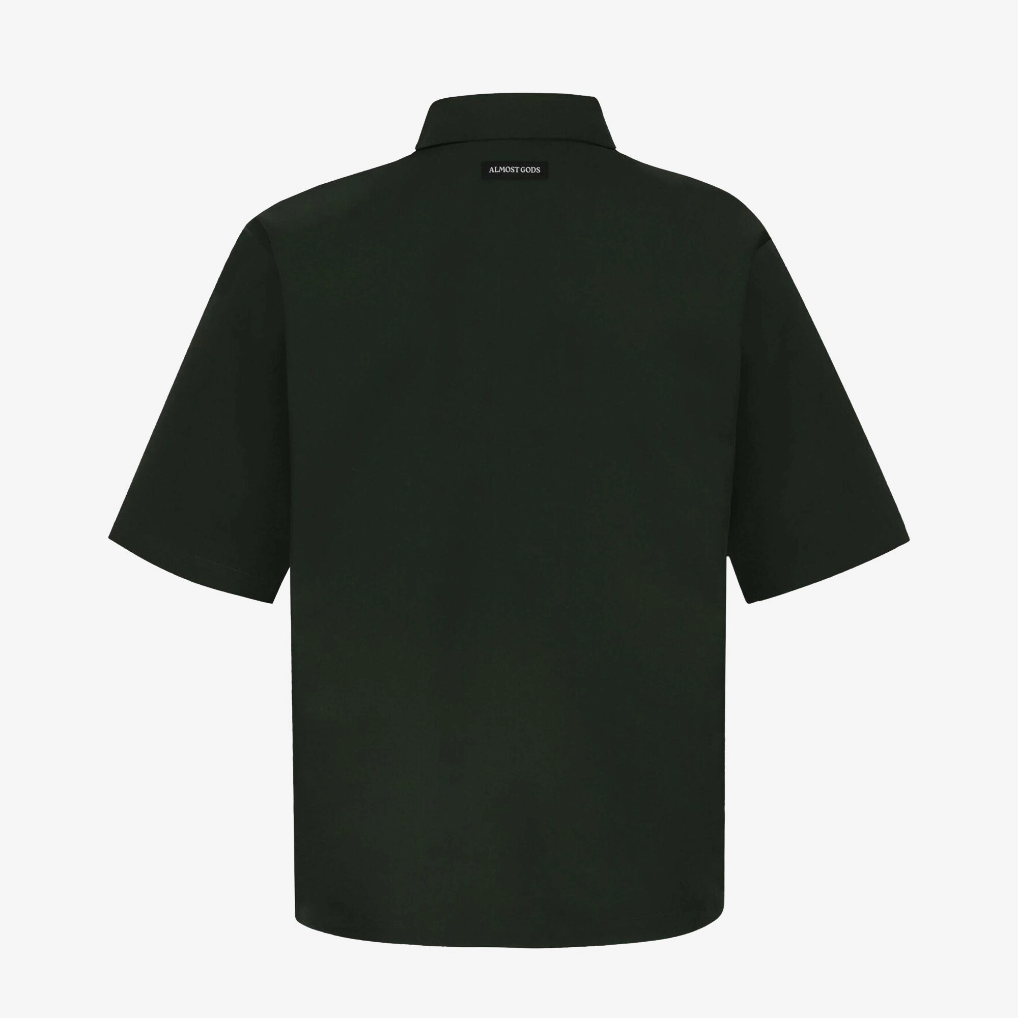 AntiStaticTechnology ALMOST GODS | ALPHA CROSS SPRAY PAINT SHIRT { GREEN