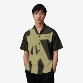 ThermalInsulated ALMOST GODS | ALPHA CROSS SPRAY PAINT SHIRT { GREEN