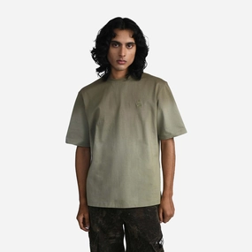 ALMOST GODS | ALPHA CROSS TEE IN DIP { DYE GREEN Ocean Glow Wool Fit