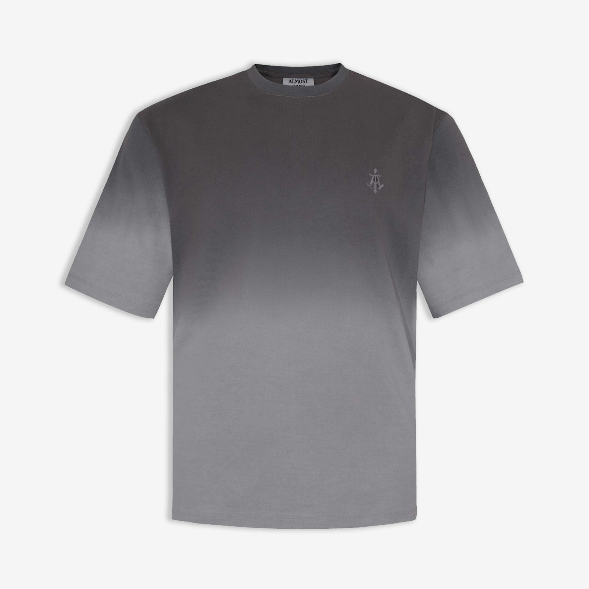 ALMOST GODS | ALPHA CROSS TEE IN DIP { DYE GREY American Ease Chic Edge