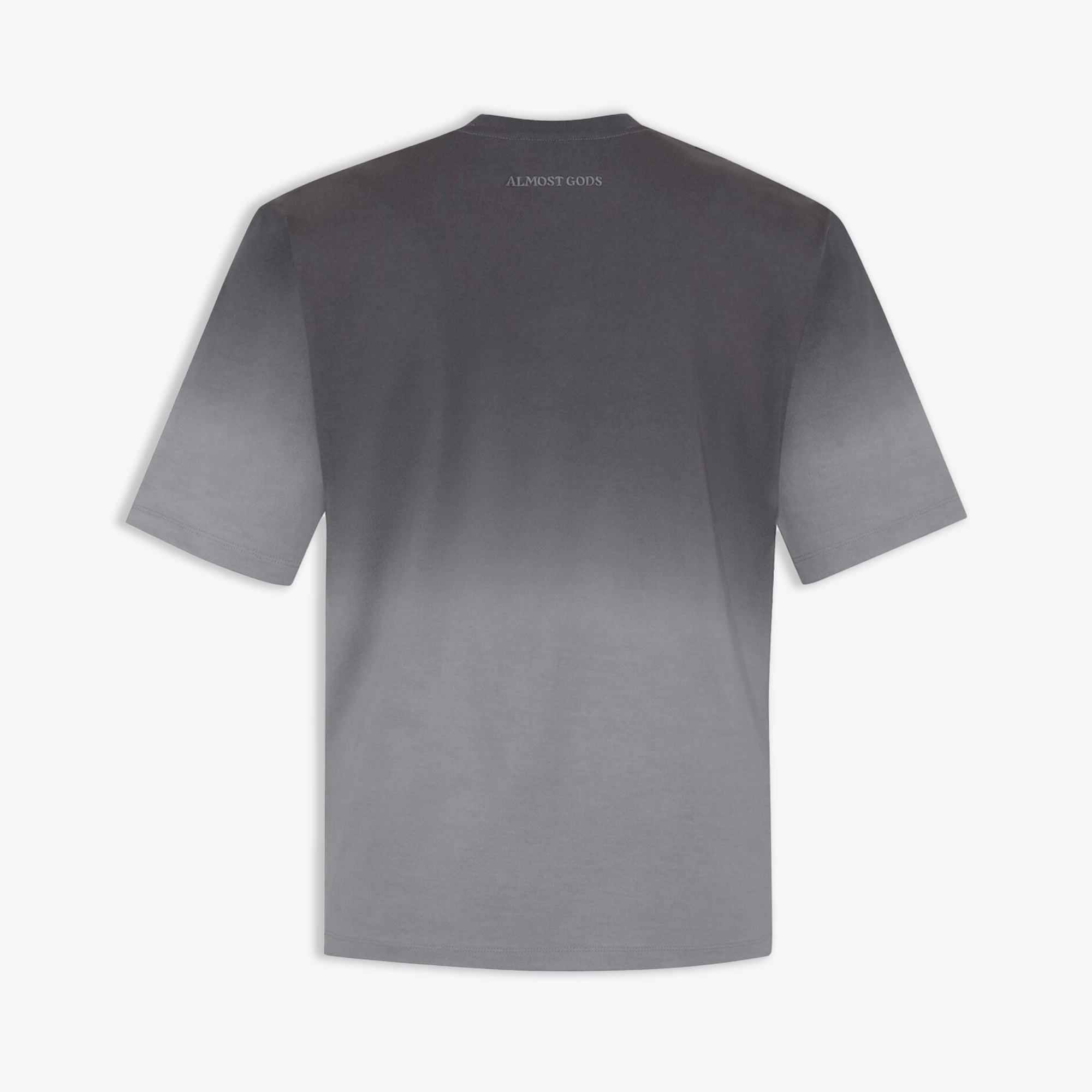 ALMOST GODS | ALPHA CROSS TEE IN DIP { DYE GREY WaterRepellent Coating HiddenZipperClosure