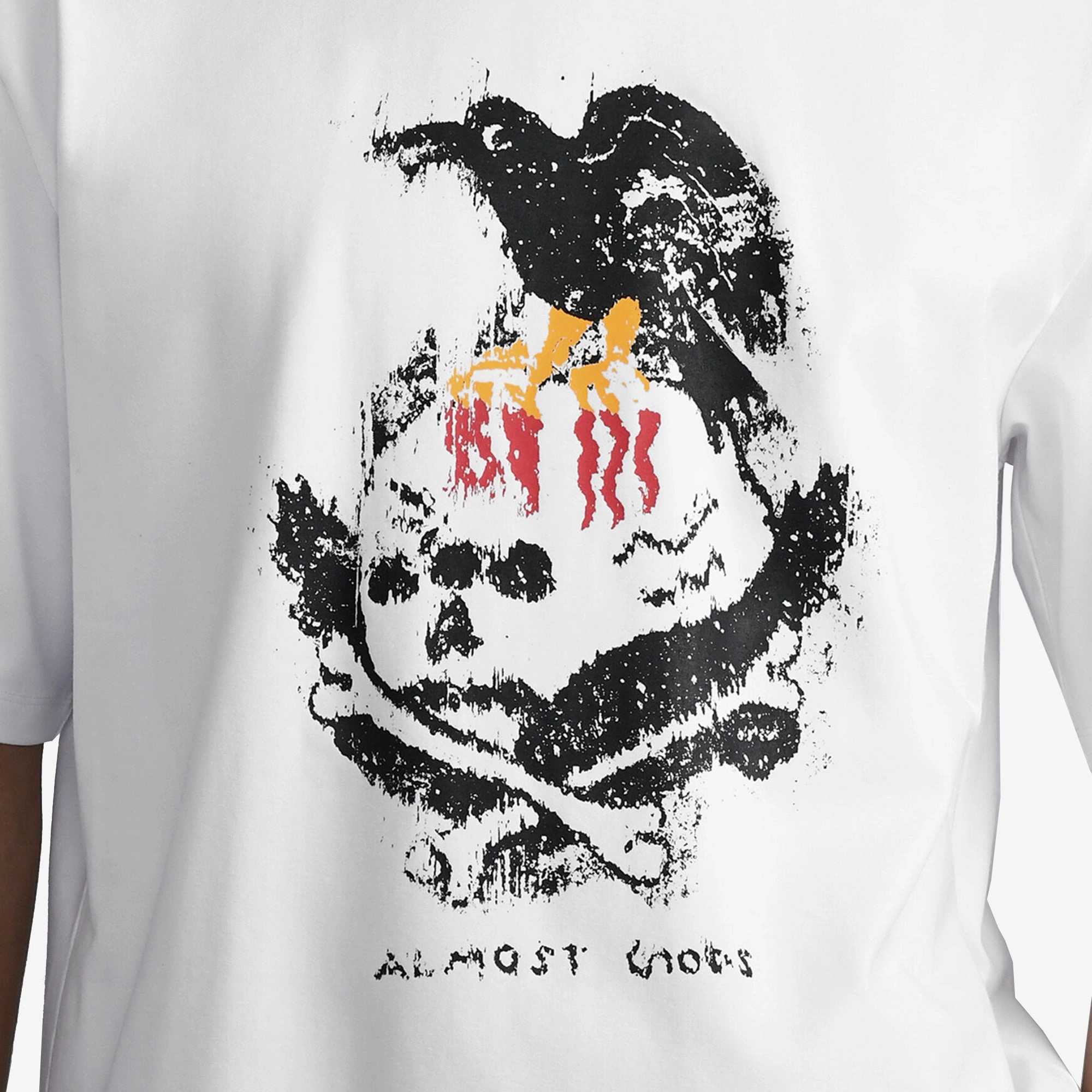 Elastic cuffs ALMOST GODS | NEVERMORE TEE { WHITE