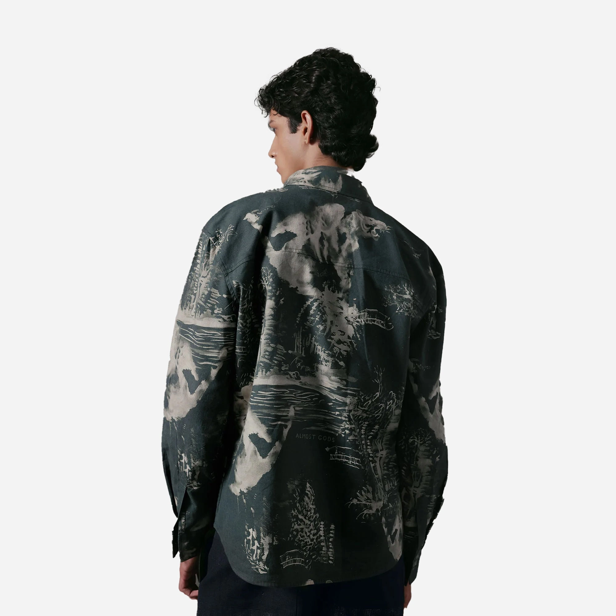 ALMOST GODS | THE TERRAIN RELAXED SHIRT IN MILITARY { OLIVE RipstopFabric Conscious Core