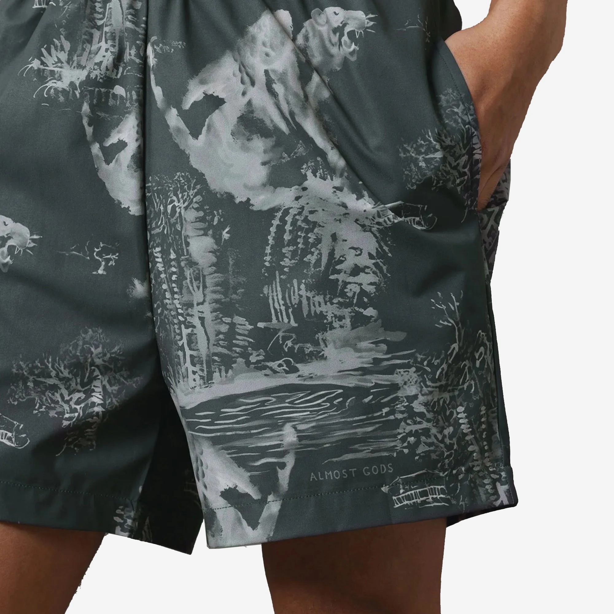 Compression Fit Light Core ALMOST GODS | THE TERRAIN SWIM TRUNKS { OLIVE