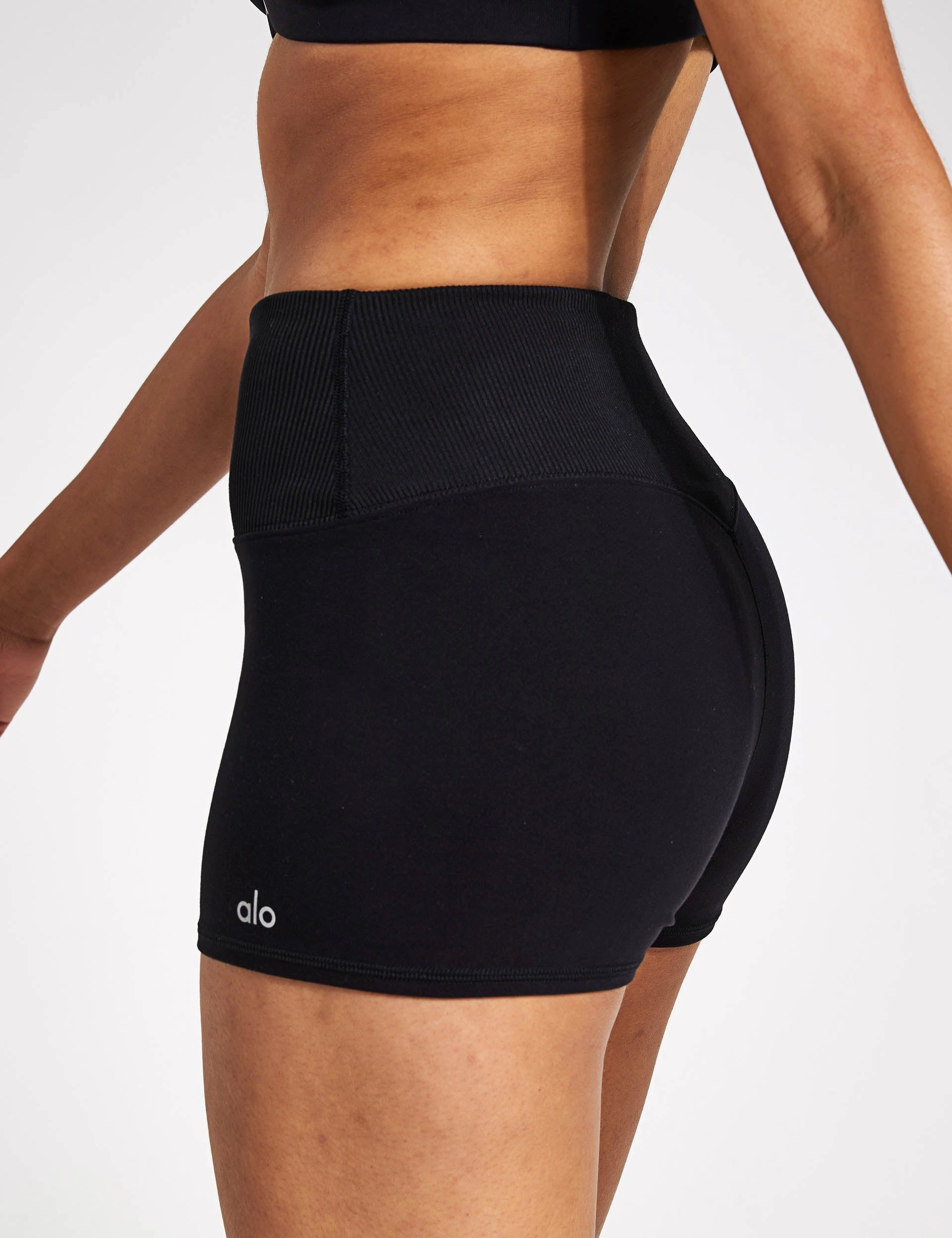 Weekend Outing Recycled Polyester Blend Alosoft Aura Short - Black