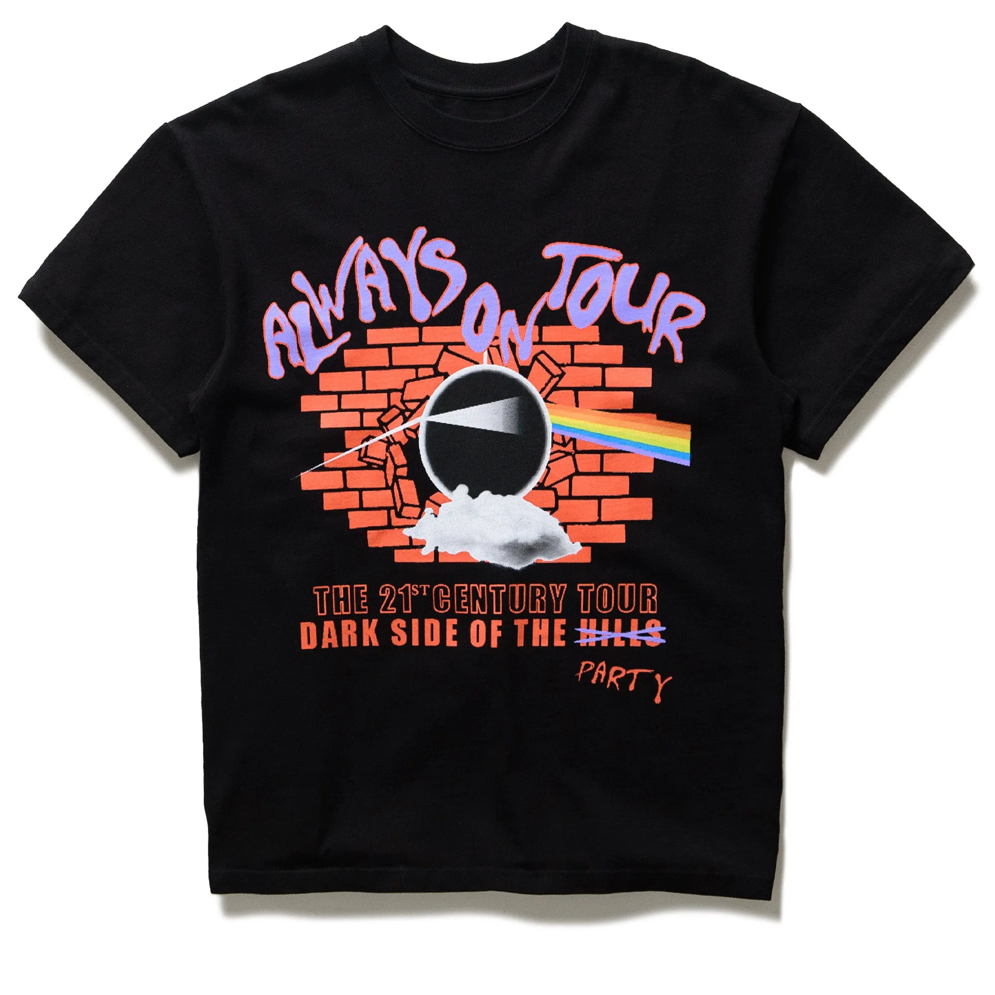 Always On Tour Dark Side Tee - Black poncho silhouette dark colors