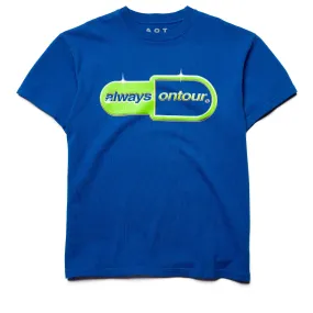 Always On Tour Enemy Of The State Tee - Blue Tapered Legs running venue