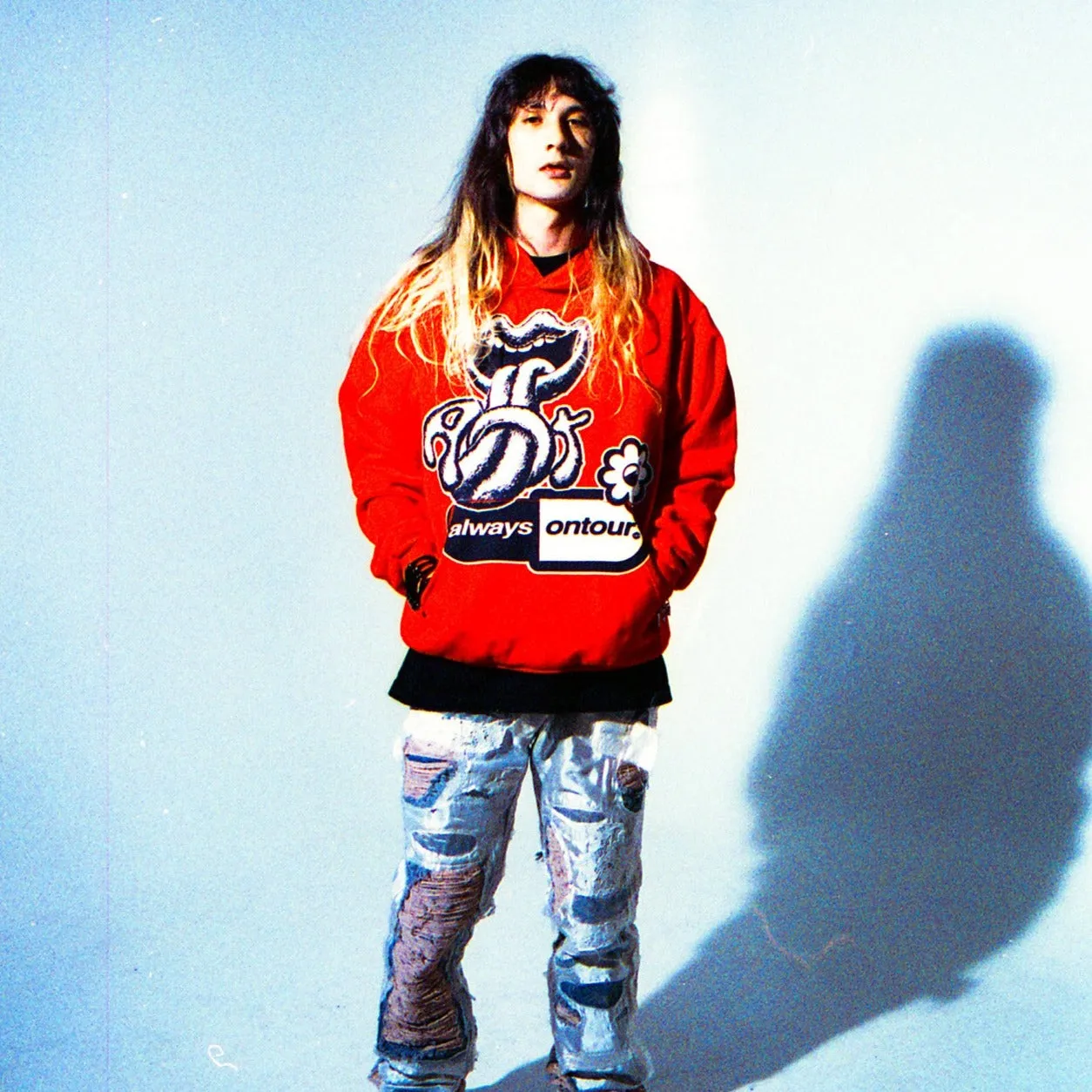 Halloween look Always On Tour Lips Hoodie - Red