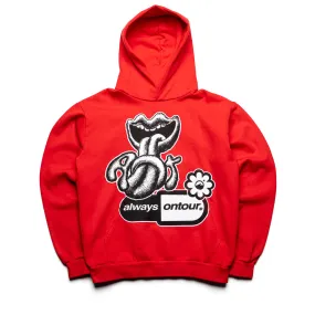 Street Scene quick dry Always On Tour Lips Hoodie - Red