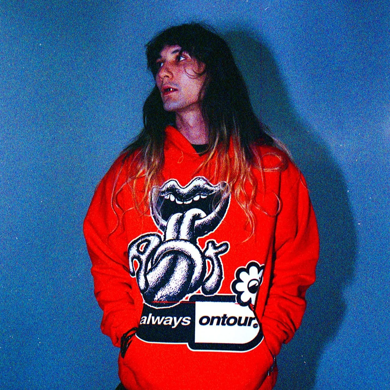 All Season Versatility Always On Tour Lips Hoodie - Red