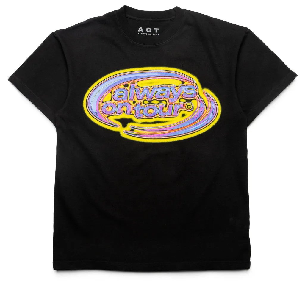 mountain climate Always On Tour Melted Spinner Tee - Black