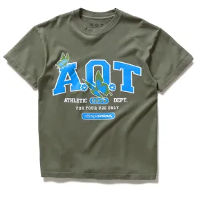 Always On Tour Physical Education Tee - Olive Green Stylish Waist