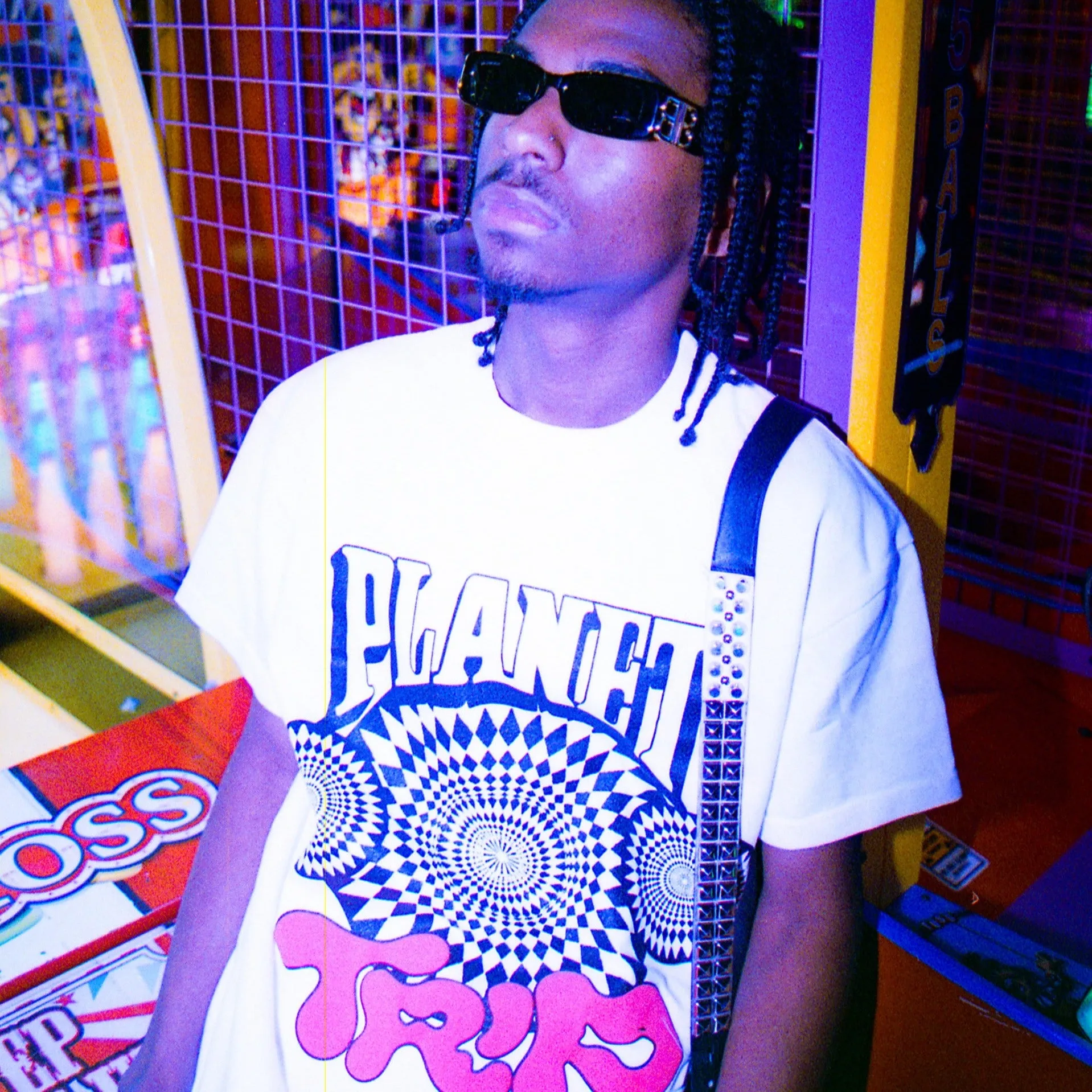 Always On Tour Planet Trip Tee - White Boat Neck