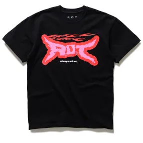 Always On Tour Riot Tee - Black Multi Directional Stretch