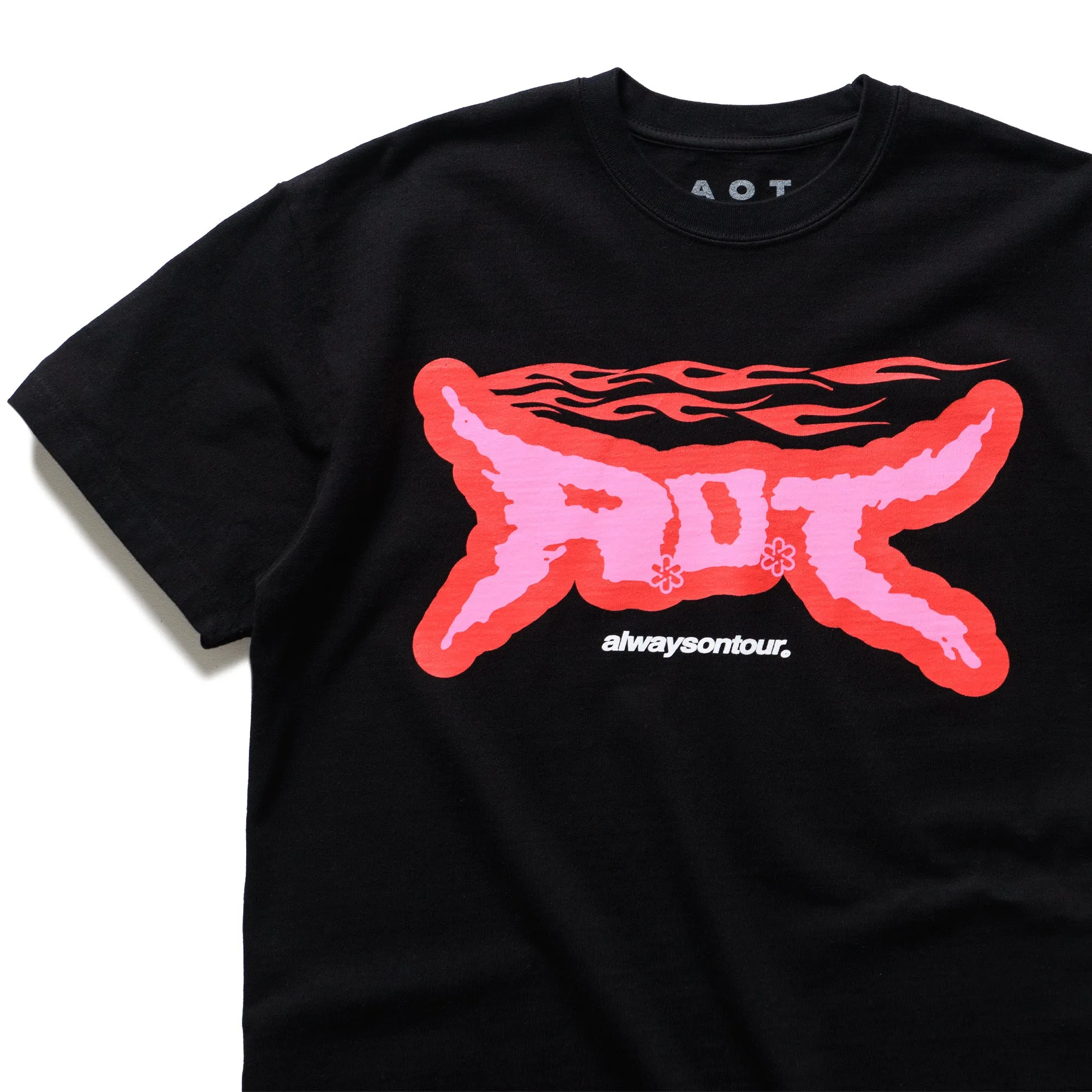 Always On Tour Riot Tee - Black exhibition event Travel Essential