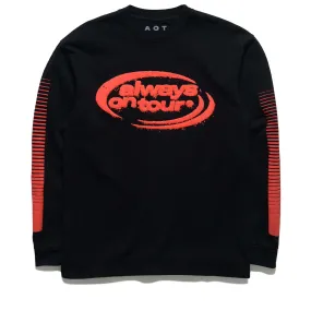 Always On Tour Spinner L/S Tee - Black campervan venue