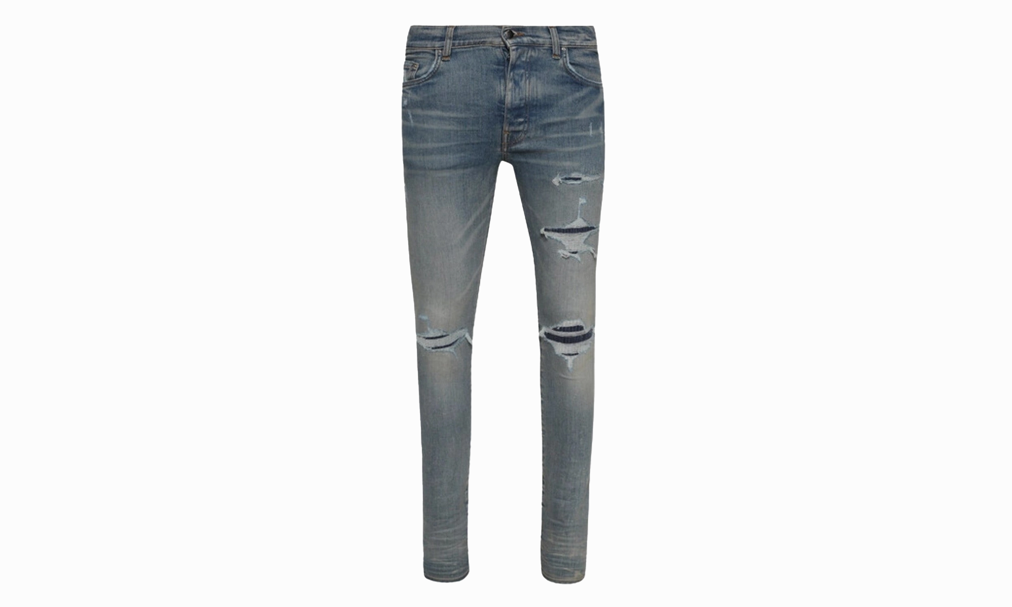Straight Leg Ma Varsity Repair Jeans Mens Style : Amdnsy1049 "CLAY INDIGO"