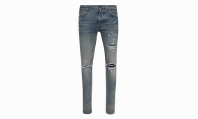 Straight Leg Ma Varsity Repair Jeans Mens Style : Amdnsy1049 "CLAY INDIGO"