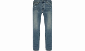 Selvedge Detailing Stack Jeans Mens Style : Pxmd002 "DARK INDIGO"