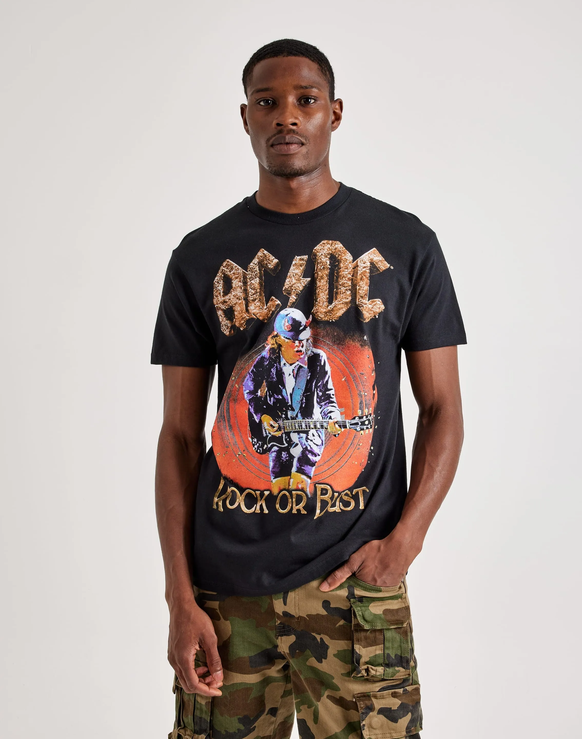 QuickDry Technology Snow Core American Classics AC/DC Rock Or Bust Tee