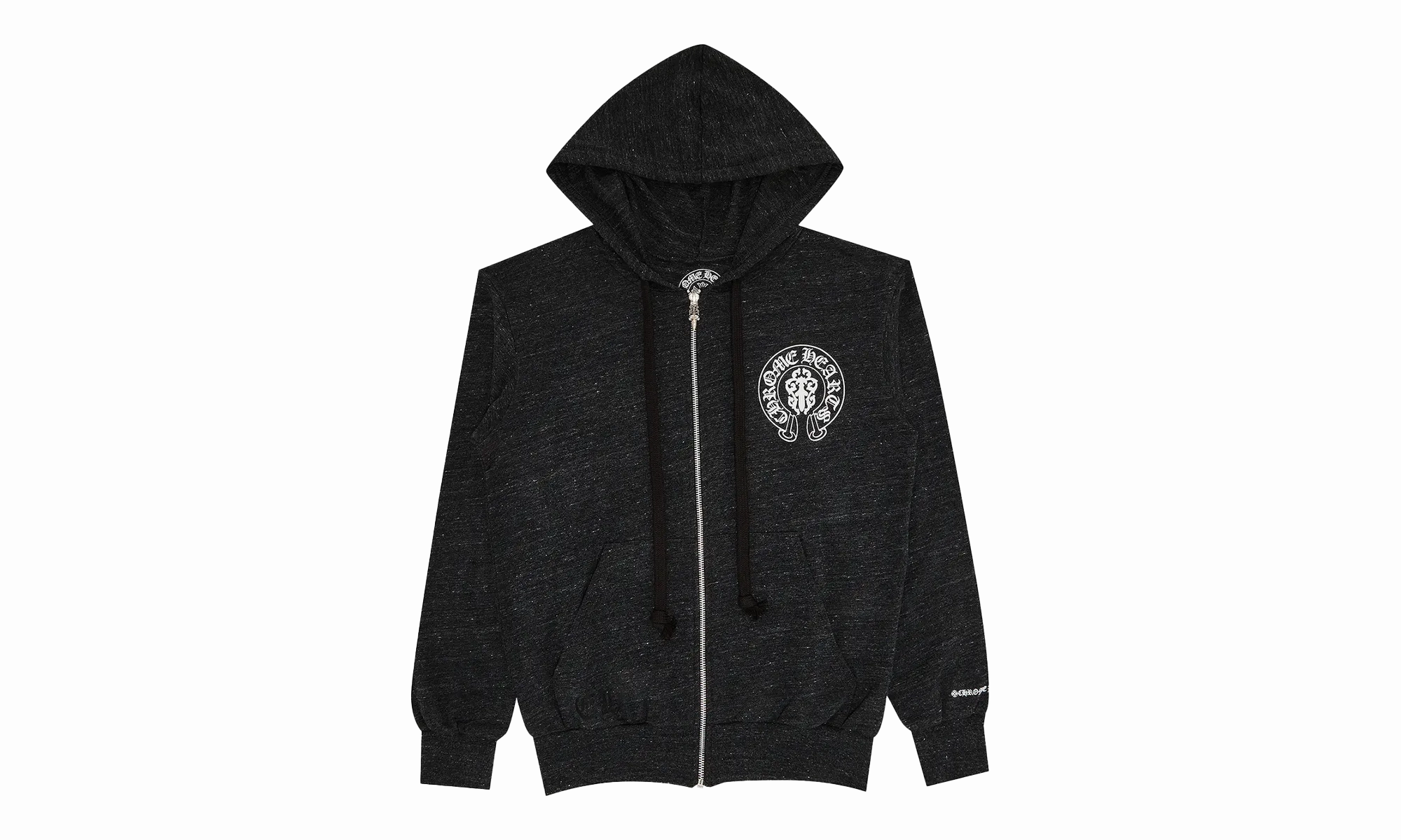 American Flag Cemetery Cross Zip-Up Hoodie "Black/White"