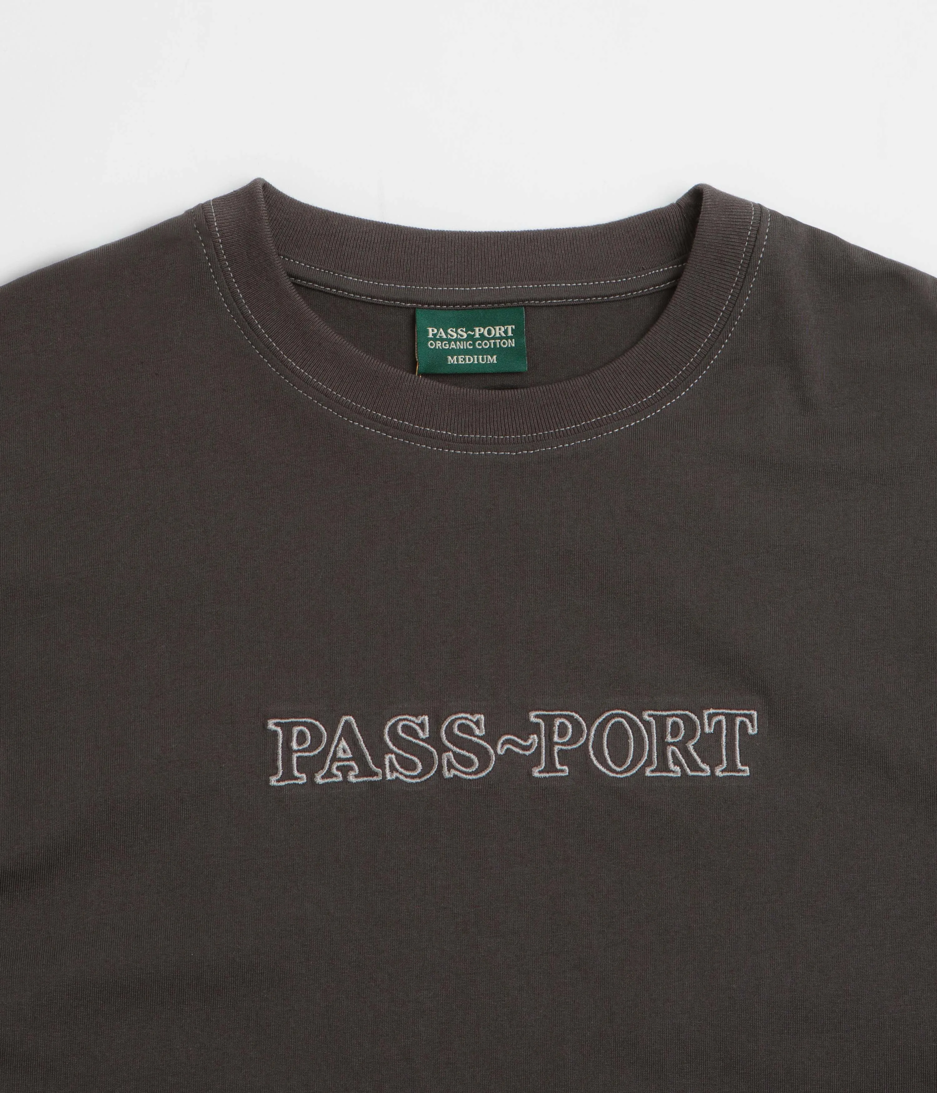 Pass Port Official Organic T-Shirt - Vintage Black Regular Fit