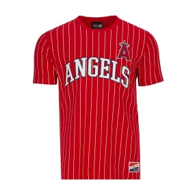 Angels Chrome Pinstripe Tee - Mens Fire Glow
