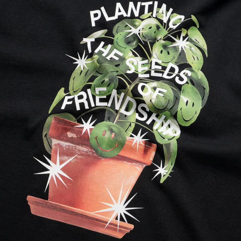 Market Smiley Seeds Of Friendship Tee - Black Odor Resistant