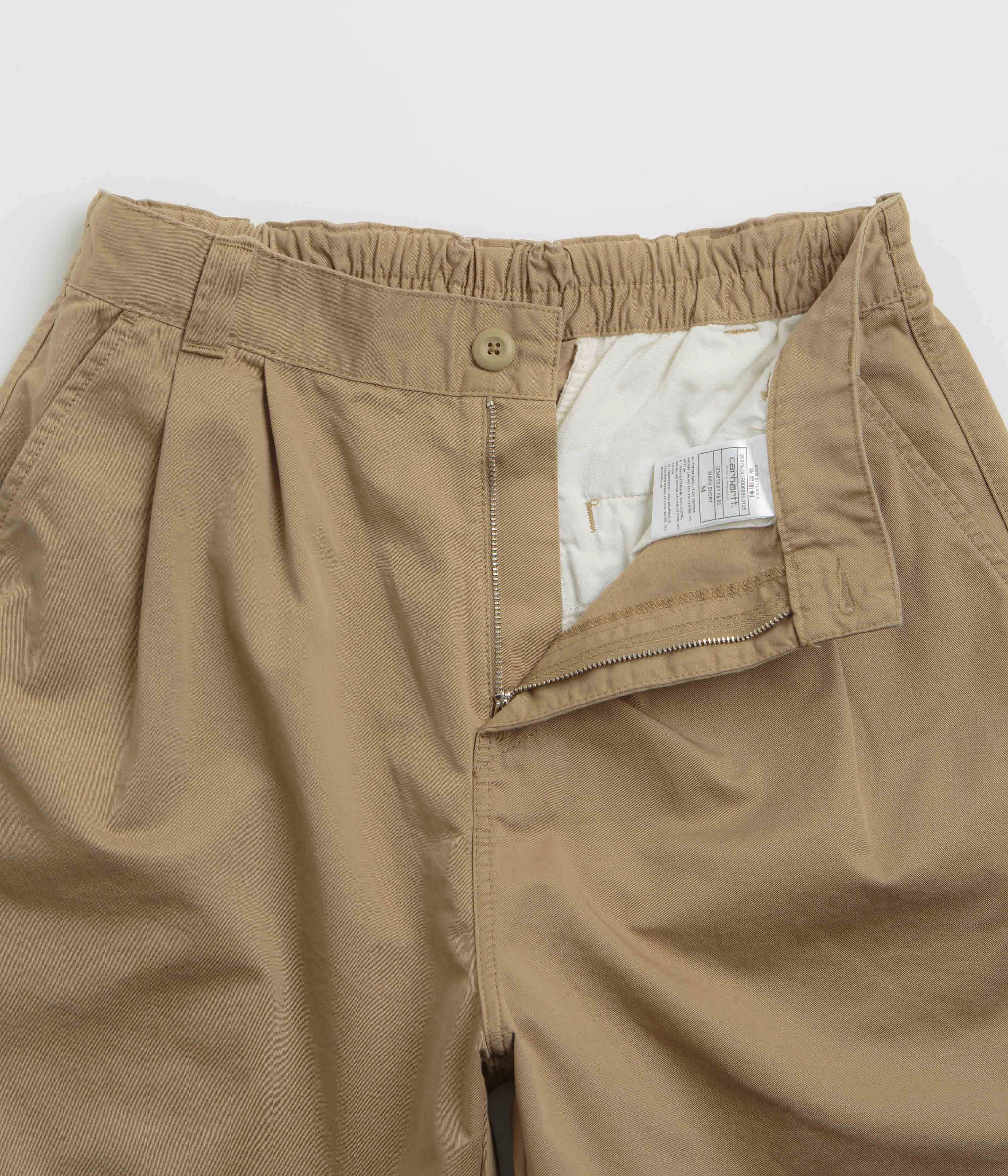 Carhartt Marv Shorts - Leather Elastic Waistband Design colorful