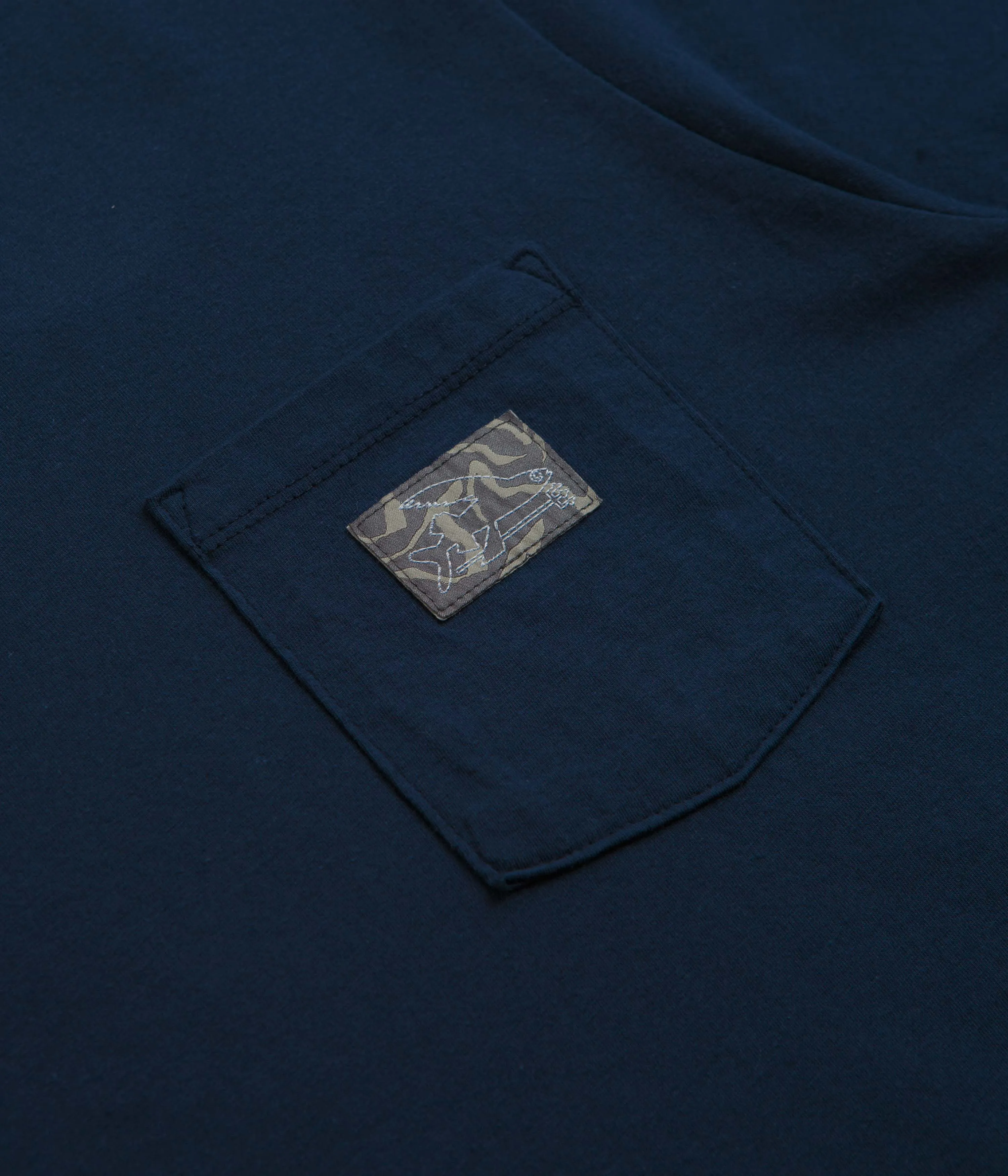 Patagonia Flying Fish Tides Organic Pocket T-Shirt - New Navy soccer event