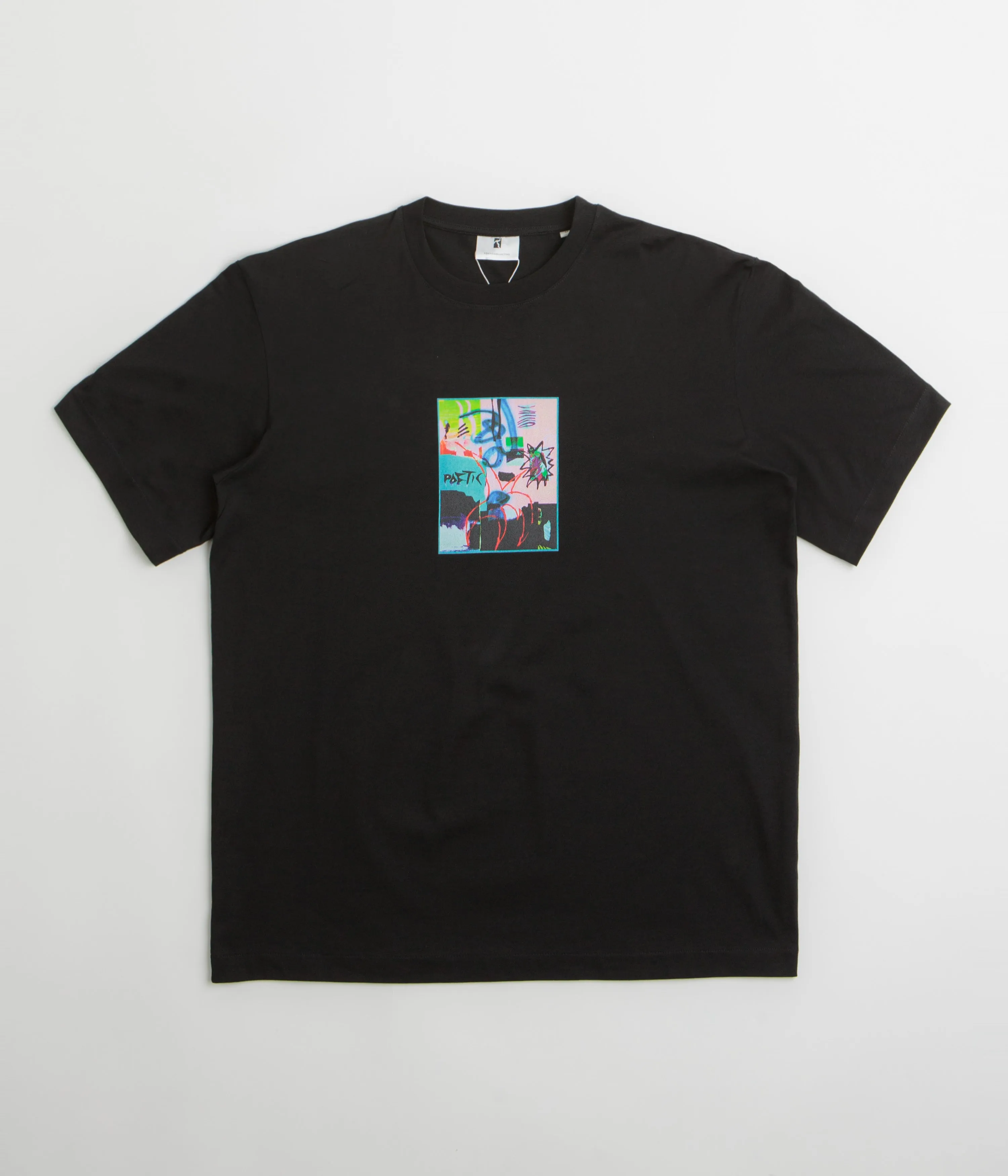 Poetic Collective 80s T-Shirt - Black Cropped