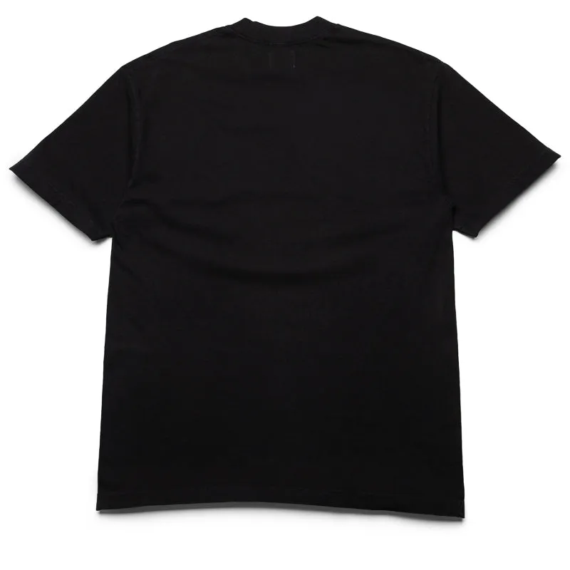 abstract hem Politics Center P Logo Tee - Black