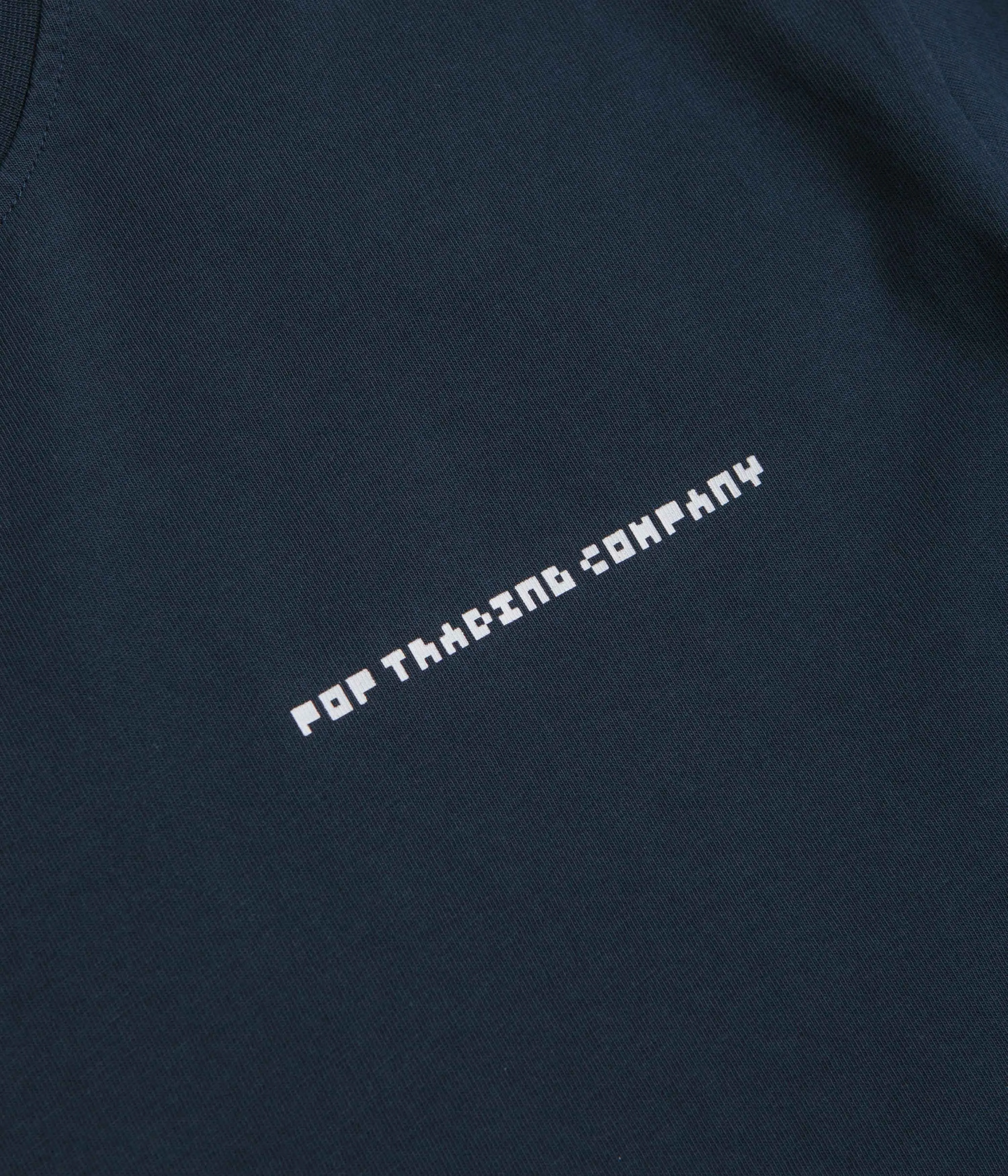 badminton venue Pop Trading Company Pixel Logo T-Shirt - Navy