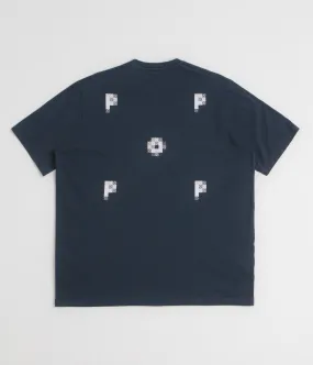 club Flare Pop Trading Company Pixel Logo T-Shirt - Navy