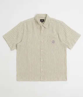 HUF Apollo Striped Short Sleeve Shirt - Natural Designer Look