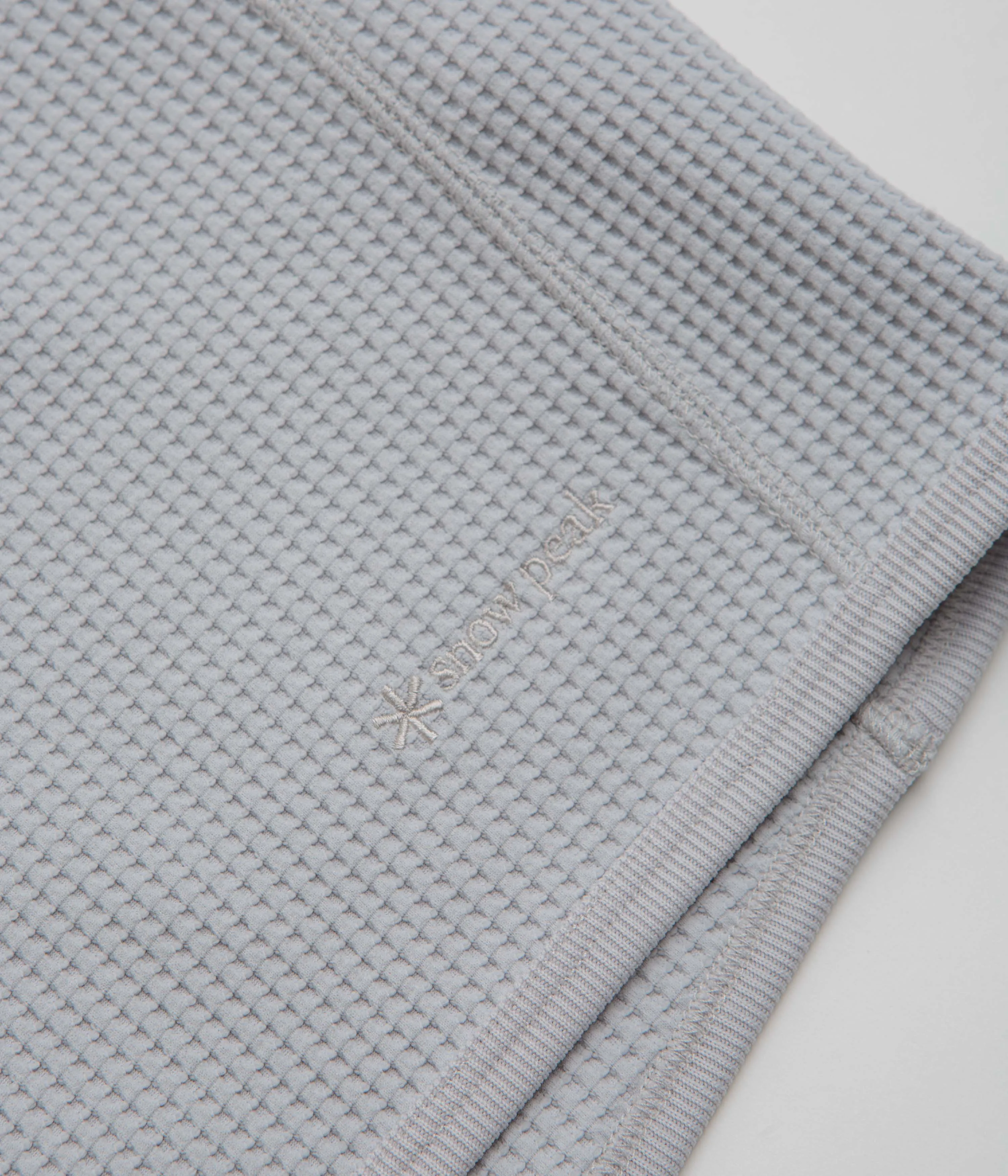 kids Flare Snow Peak Dry Waffle T-Shirt - Light Grey