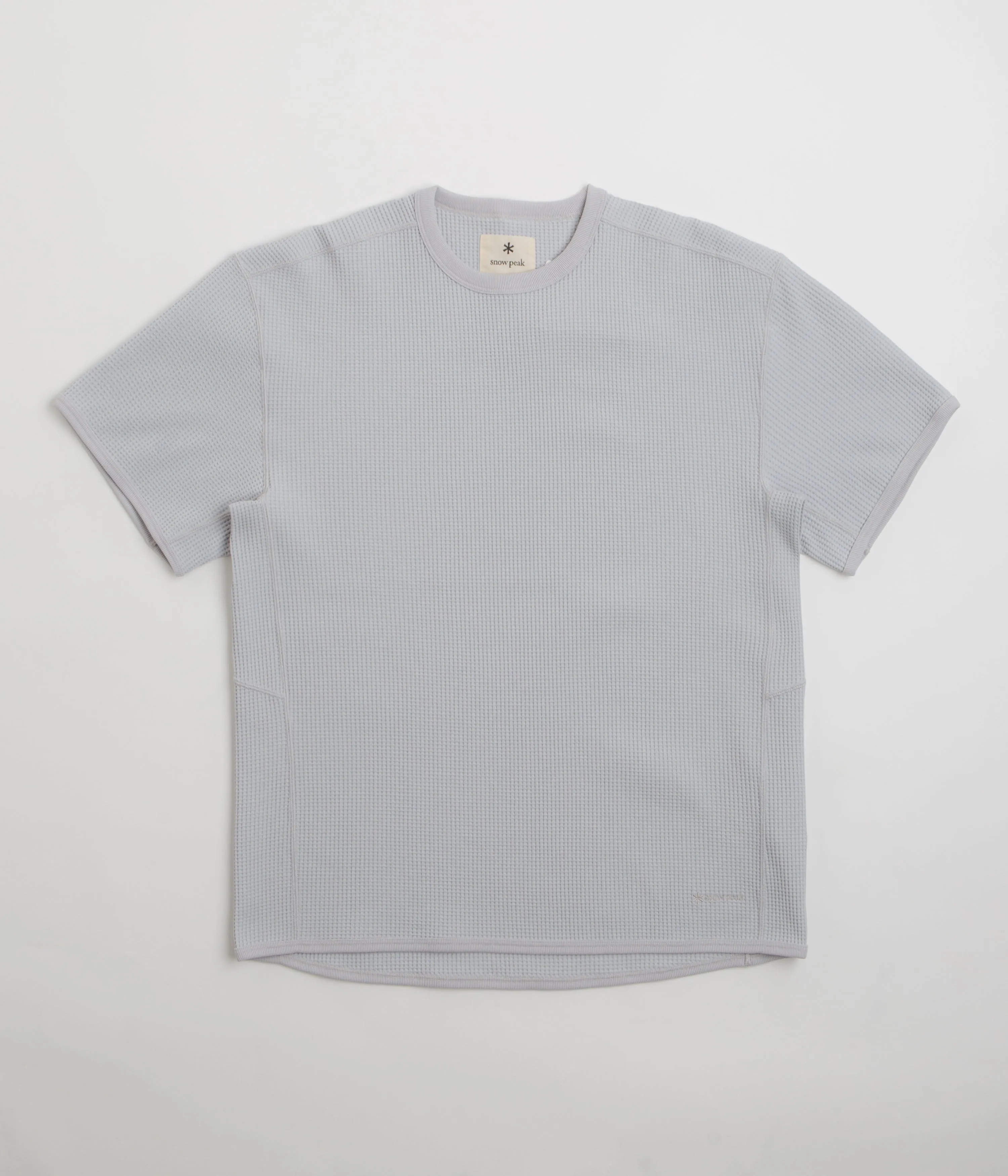 Long sleeve option Snow Peak Dry Waffle T-Shirt - Light Grey