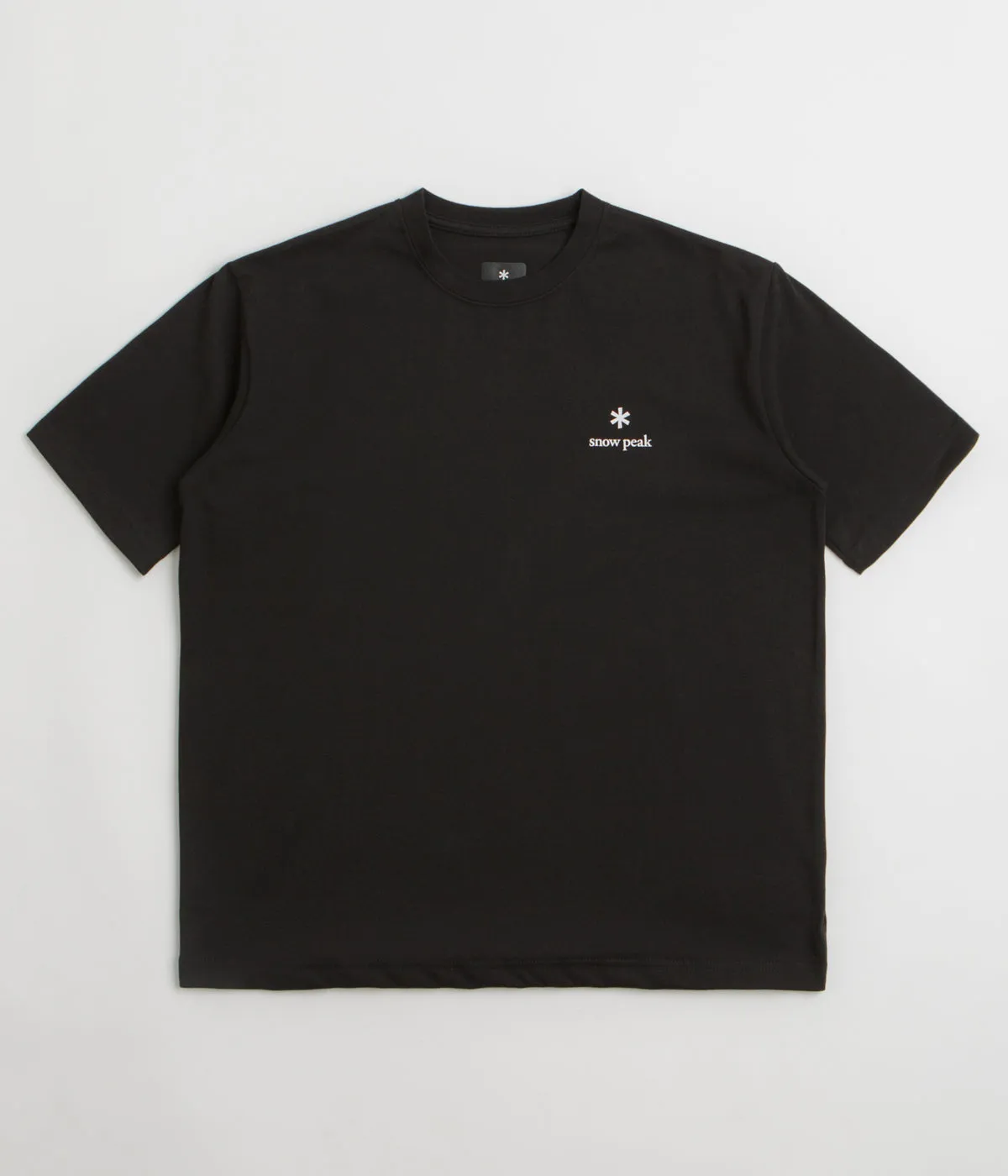 Snow Peak NSD Logo T-Shirt - Black Rural area